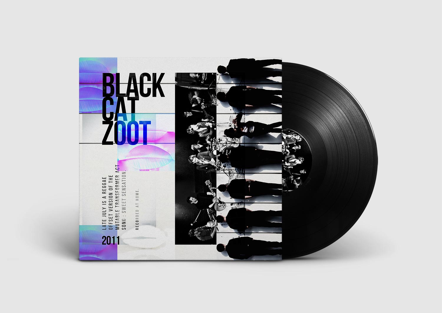 Black Cat Zoot, Black Cat Zoot, Hazelwood Vinyl Plastics, Brandin, Identity, Album Design, Cover, Print