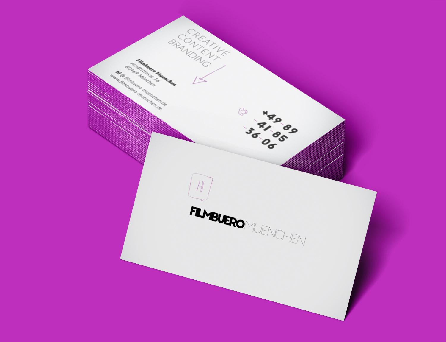 Filmbuero Muenchen, Branding, Corporate Identity, Website, Filmproduktion, München, Video